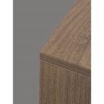 60” Curved reception desk shell – White glass transactional top - Image 3