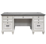Tris=031 Refined Collection Double Pedestal Desk - Image 4