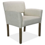 Adley Collection Guest Chair with Light Wood Legs