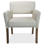 Adley Collection Guest Chair with Light Wood Legs - Image 2