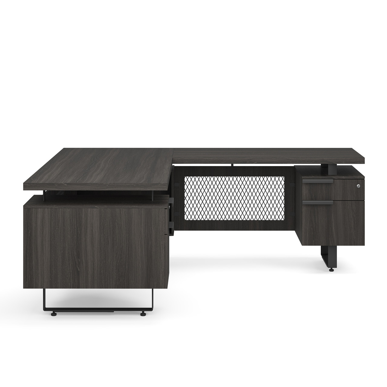 off-EV7230LGG-08__69315.jpg L003 - Palisades | L Shape Double Pedestal Desk with Reversible Return - 72"W - Image 1
