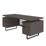 Palisades Collection | Double Pedestal Desk - 72" x 30" - Image 2