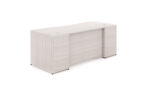 Rectangular desk shell – Curved laminate modesty panel - Image 7