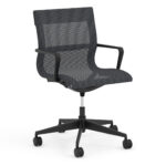 OfficeSource | Franklin Collection | Mesh Swivel Chair with Black Frame - Image 2