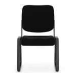Value Collection | Armless, Sled Base Guest Chair with Black Frame - Image 3