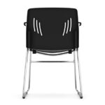 Stacked Seating Stackable Side Chair with Chrome Frame - Image 3