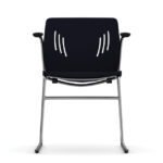 Stacked Seating Stackable Side Chair with Chrome Frame - Image 2