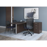 Parson Collection Armless Micro Mesh Back Side Chair 1 - Image 2