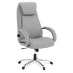 Tris=021 Bradley Collection Executive High Back Chair with Chrome Frame - Image 5