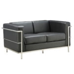 Madison Collection Loveseat with Chrome Exposed Frame - Image 4