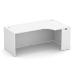 Laminate | Credenza with Right Corner Extension - 66''W - Image 3
