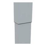 2-Stage, Adjustable Height 30"D x 60"W Desk w/ Silver Base & White Top - Image 2