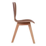 All Wood Guest Chair with Light Wood Base - Image 4
