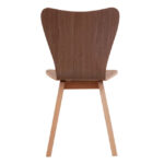 All Wood Guest Chair with Light Wood Base - Image 3