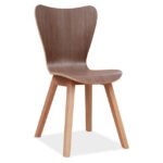 All Wood Guest Chair with Light Wood Base