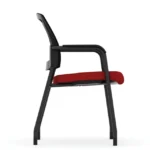Parson Collection Micro Mesh Back Side Chair with Arms 1 - Image 6