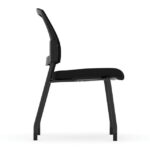 Parson Collection Armless Micro Mesh Back Side Chair 1 - Image 9