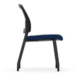 Parson Collection Armless Micro Mesh Back Side Chair 1 - Image 4