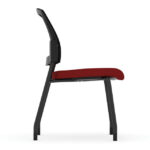 Parson Collection Armless Micro Mesh Back Side Chair 1 - Image 7