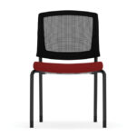 Parson Collection Armless Micro Mesh Back Side Chair 1 - Image 6