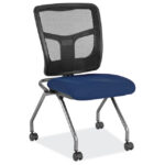 CoolMesh Collection Armless Nesting Chair with Titanium Gray Frame 1 - Image 5