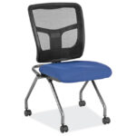 CoolMesh Collection Armless Nesting Chair with Titanium Gray Frame 1 - Image 2