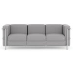Madison Collection Sofa with Chrome Exposed Frame - Image 2