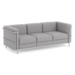 Madison Collection Sofa with Chrome Exposed Frame - Image 4