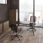Tris=020 Sienna Collection Standard Desk without Modesty Panel - Image 3
