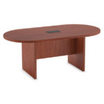 Racetrack Conference Table with Slab Base - Image 6