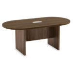 Racetrack Conference Table with Slab Base - Image 3