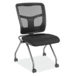 CoolMesh Collection Armless Nesting Chair with Titanium Gray Frame 1 - Image 7