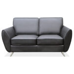 Sterling Collection Loveseat with Brushed Chrome Legs