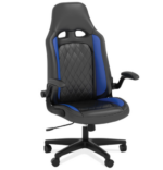 Tris=033 Blue Striker Collection High Back Gaming Chair with Black Frame