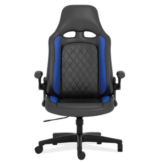 Tris=033 Blue Striker Collection High Back Gaming Chair with Black Frame - Image 2