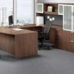 Desk u shape -WalnutOS110
