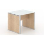 End table – White glass top - Image 5