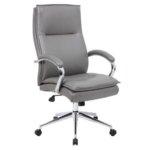 Tris=016 Arc Collection Executive High Back with Fixed Arms and High Crown Chrome Frame