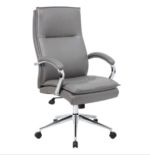 Tris=016 Arc Collection Executive High Back with Fixed Arms and High Crown Chrome Frame