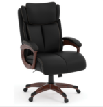 Tris=027 Charleston Collection Executive High Back with Plastic Wooden Arms and Base - Image 5