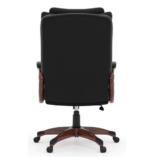 Tris=027 Charleston Collection Executive High Back with Plastic Wooden Arms and Base - Image 3